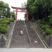 上野國の一之宮は参道を登ってから下る『下り宮』と呼ばれる珍しい配置になっています