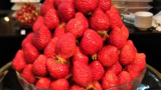 ホテルでいちご狩り