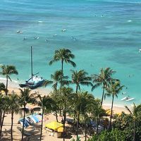 ホテルから見たワイキキビーチ