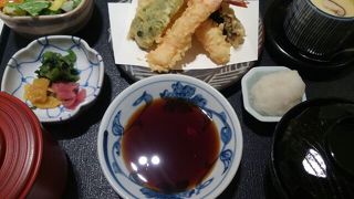 天ぷら膳は予想以上のボリューム