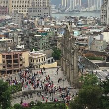 上から見る聖ポール天主堂跡