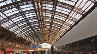 列車の発着ホーム・・・