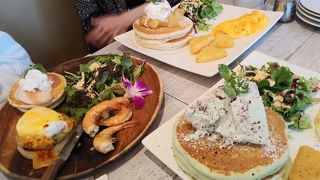 シナモンズでパンケーキ