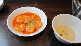 海老のチリソースがおいしかった
