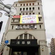 東武鉄道の駅があるビル