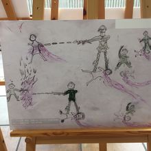 ロヒンギャ難民の子供が描いた絵