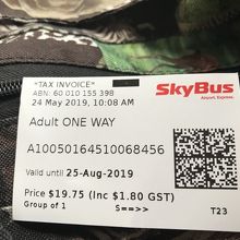 購入したチケット