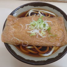 きつねそばを食べました