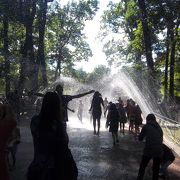 ペテルゴフ庭園内の噴水