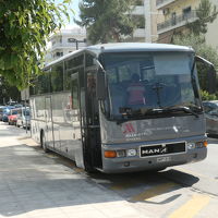 ホテルとアテネ中心部を行き来するシャトルバス