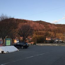 駐車場からの風景です