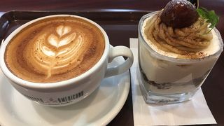 ラテアートが嬉しい