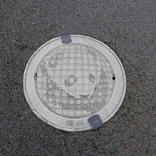 マンホールまでかわいい。
