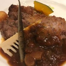 ラムのミラノ風カツレツ