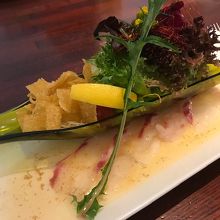 鯛のカルパッチョ