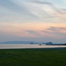 鹿児島市内方向には「ひょっこりひょうたん島」