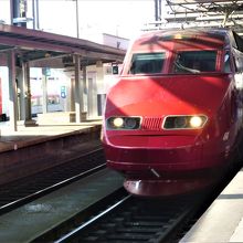 参考) ブリュッセル南駅のタリス 