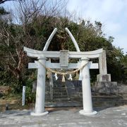 神社の鳥居はナガスクジラのあごの骨を使用