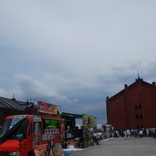 世界トライアスロンの会場に