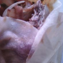 北京ダックのクレープ巻き。