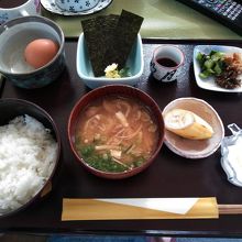 朝食の和食セット
