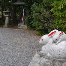 神社境内です。
