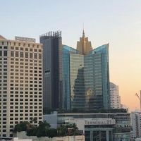 バルコニーからの朝の眺め