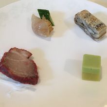 前菜4種盛りです。