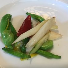 春野菜の塩旨味炒め、絶妙な味付け最高です。