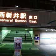 西新井駅に直結しているショッピングモール
