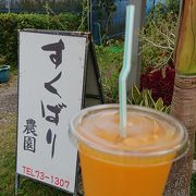 農園に併設されたカフェ