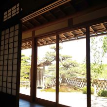 お座敷からの景色です