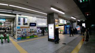 北口のみならず南口にも活気のあるレトロな商店街