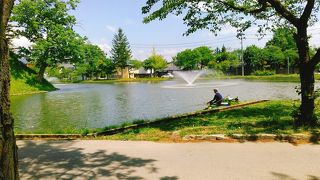 (最上公園)　お堀は珍しく自由に釣りをすることができるようです