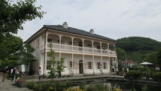 古い船舶の模型が展示されていました。