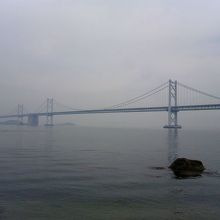 香川県から見た瀬戸大橋