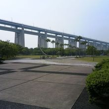 朝の瀬戸大橋記念公園