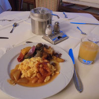 朝食　ホットミールも豊富で美味しかった