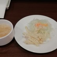 スープとサラダ