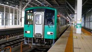 山の中を走ります