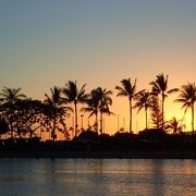 夕景が綺麗、花火鑑賞とセットがお勧めです。