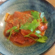 コース料理の魚です