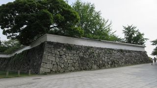 本丸周辺には立派な石垣が残ります。