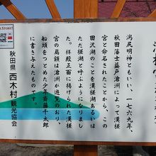 説明している立札です