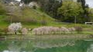 絵画の題材にもなる風景 （ろうかく湖）