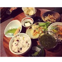 ご飯は玄米を選びました