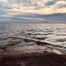 桟橋の先端はスロープ