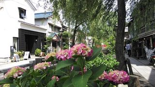 昔の家並みが残るペリーロードは、ペリー提督が歩いた道