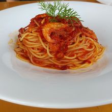 小海老のアラビラータです