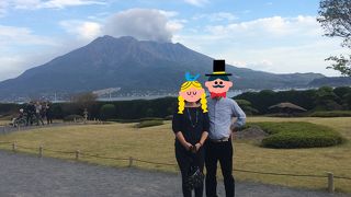 ここからの桜島の景色が最高です。